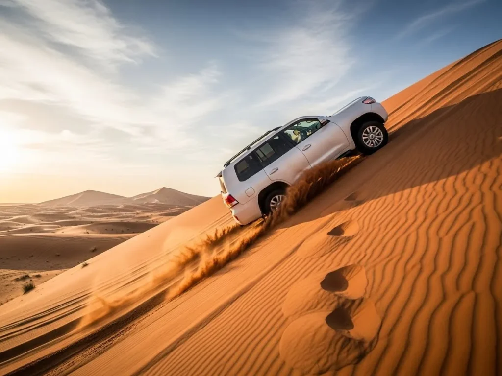 4x4 Climbing a High Dune