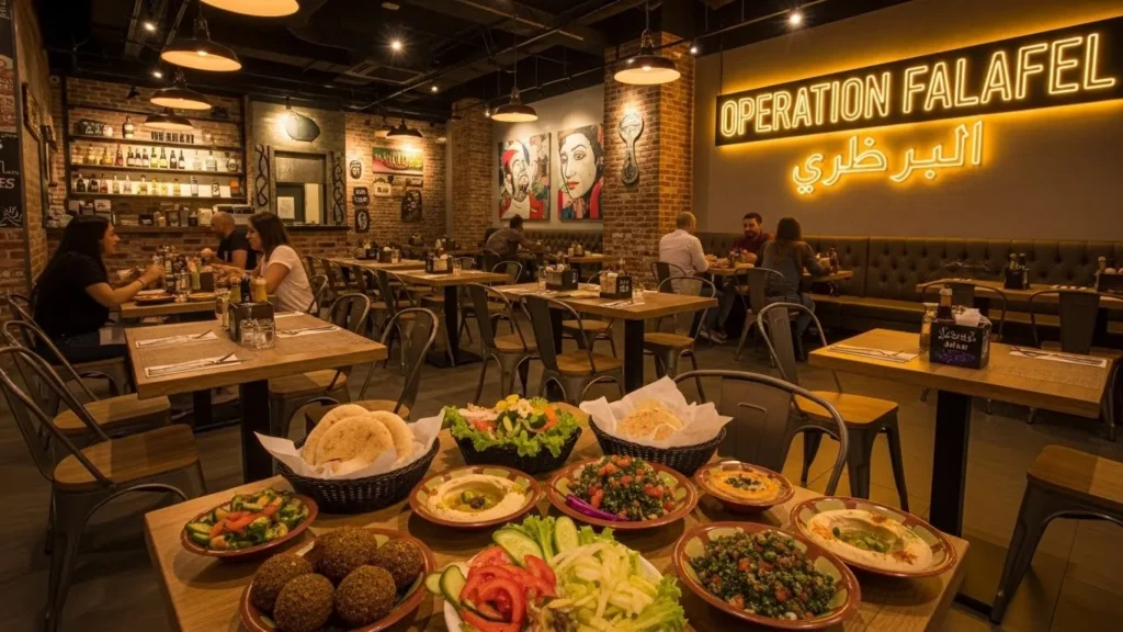 Casual dinner restaurant Operation Falafel in Dubai