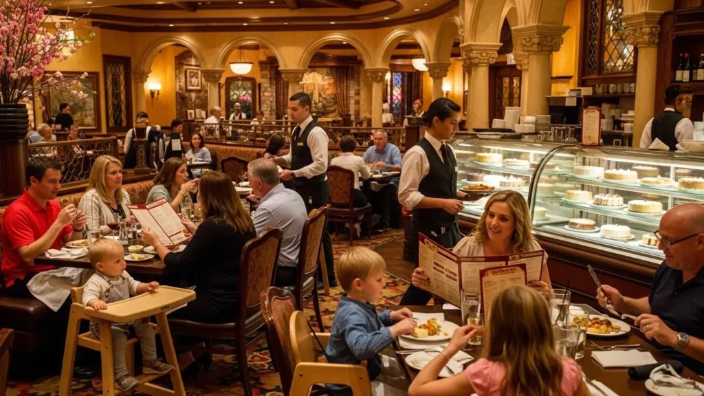 Family-friendly dinner restaurant Cheesecake Factory Dubai
