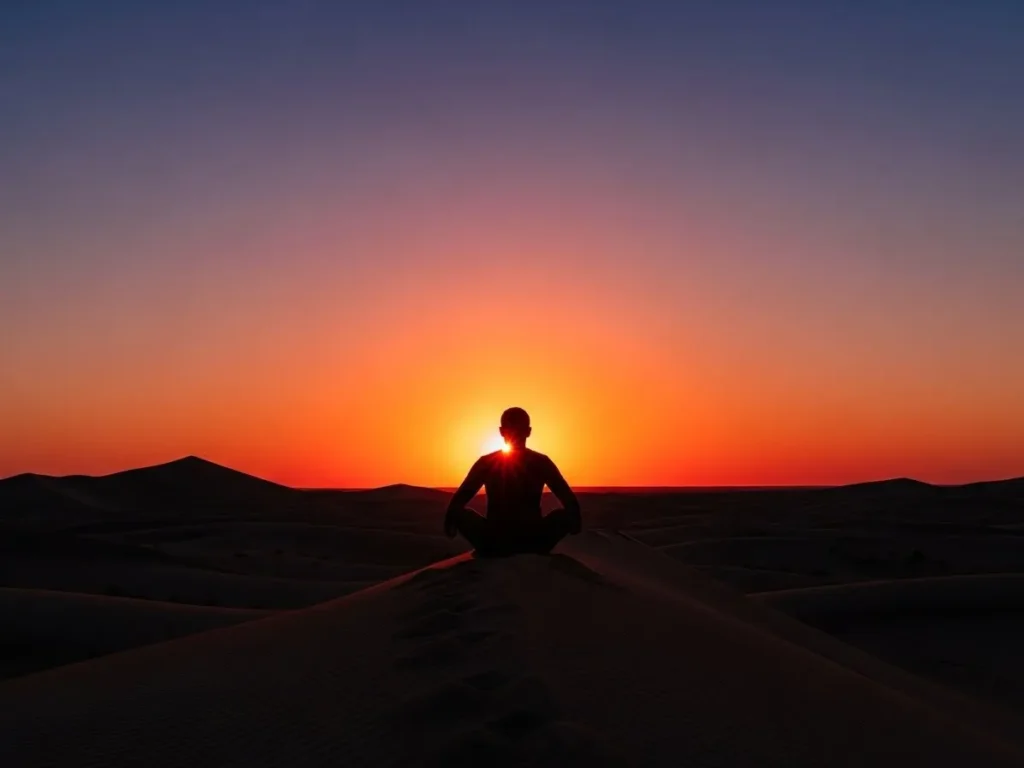 Sitting Silhouette Pose