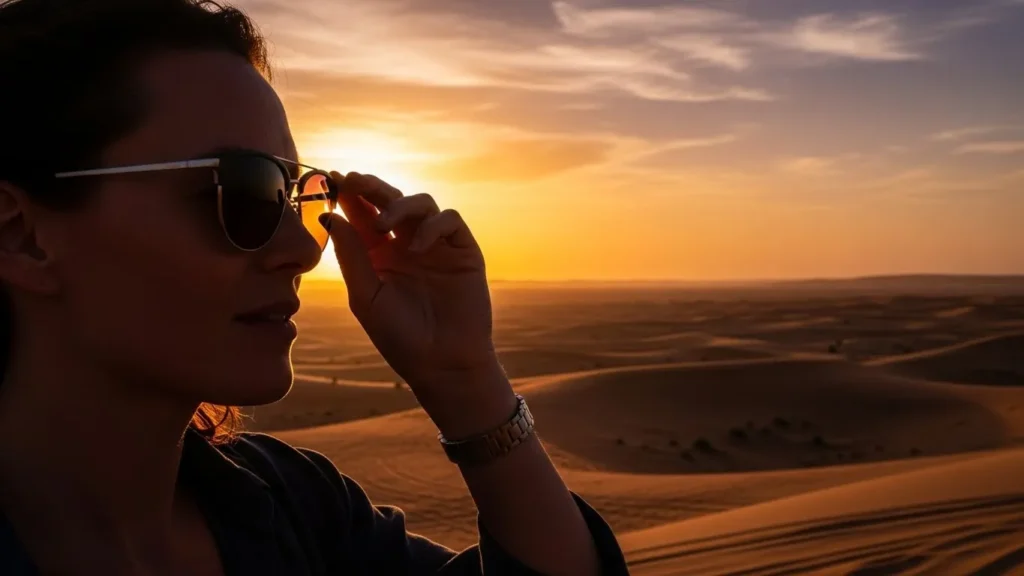 Sunglasses Adjustment Shot