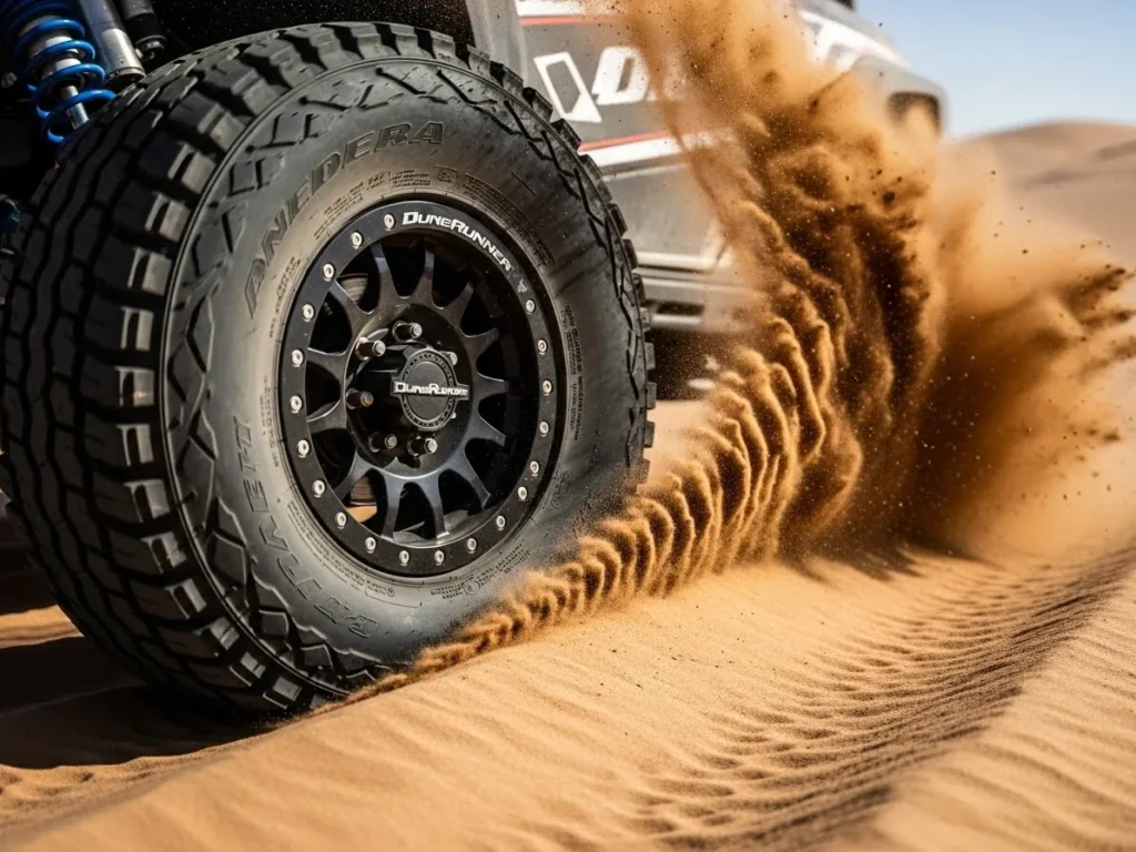 Wheel Close-Up on Sand